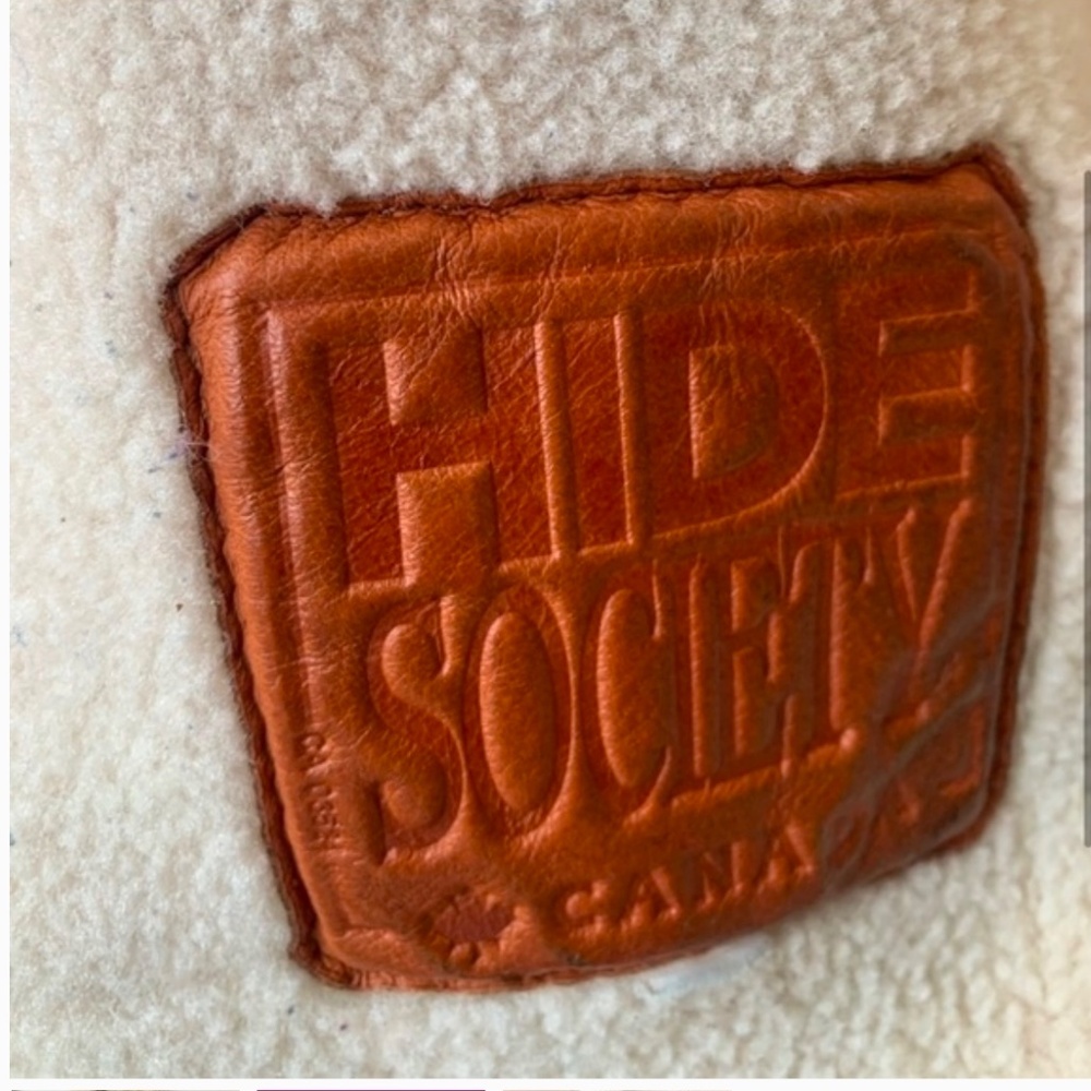 Vintage Shearling Coat - Rust Orange - Picture 2 of 5